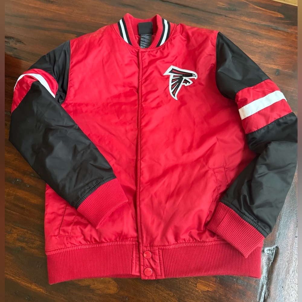 Atlanta Falcons Satin Bomber NFL Team apparel youth L (14-16)